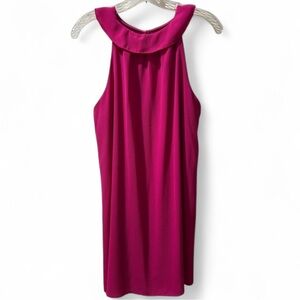 Pink Sleeveless Collared Halter Top Shirt Tyche Brand Size Medium